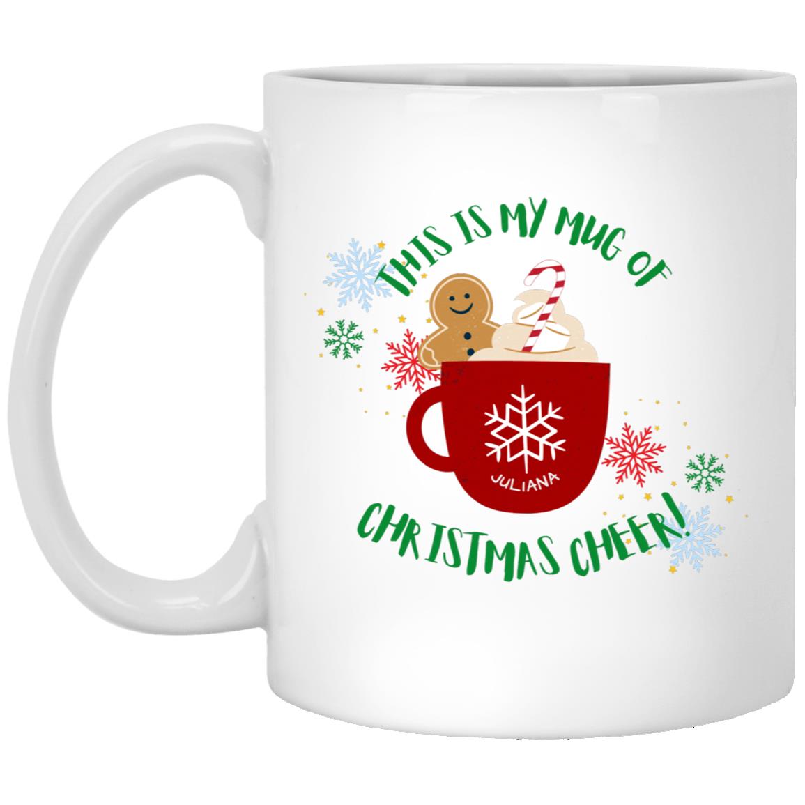 Gingerbread Man Christmas Mug
