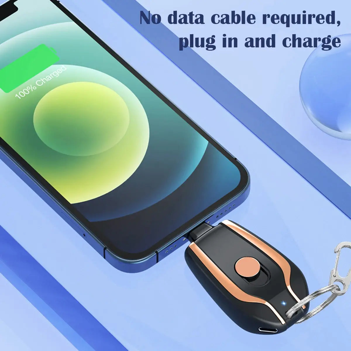 Portable Keychain Charger for Android Devices