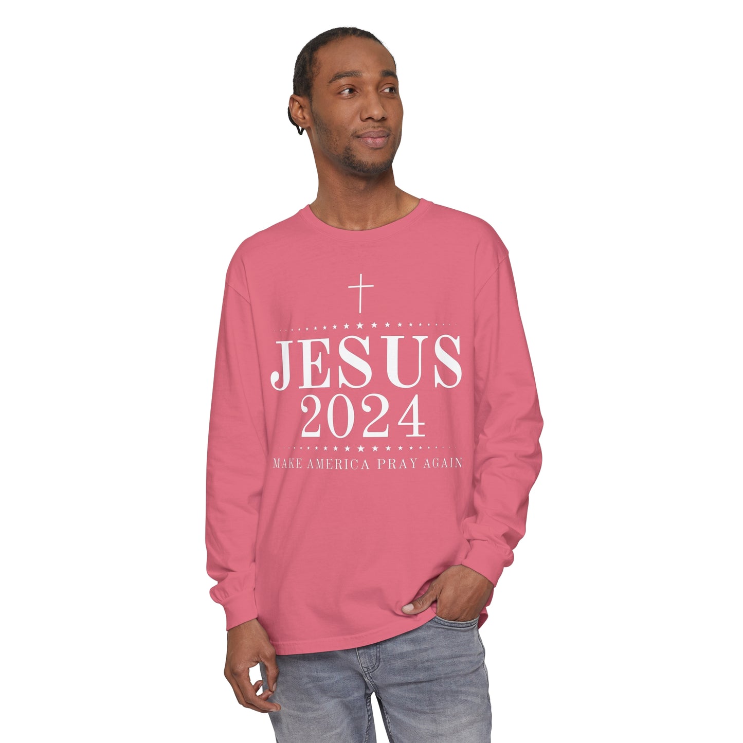 Unisex Garment-dyed Long Sleeve T-Shirt