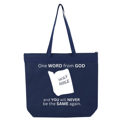 One Word From God Large Tote