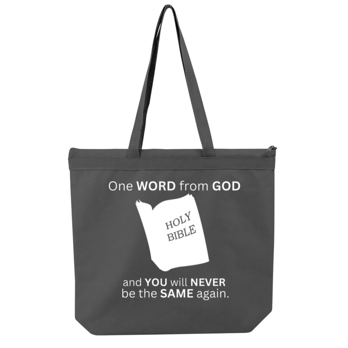 One Word From God Large Tote