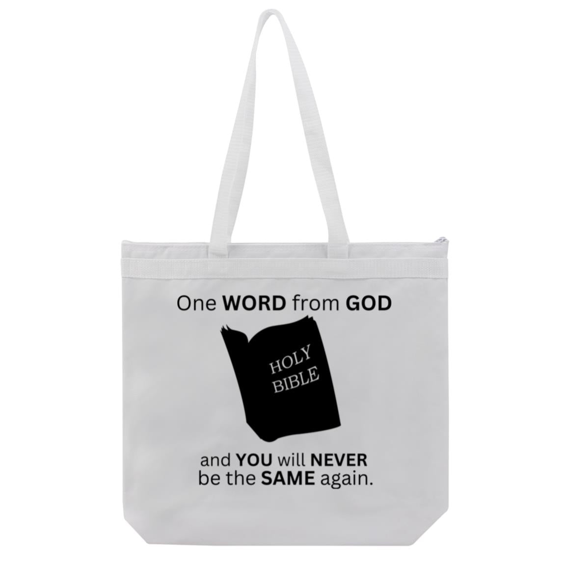 One Word From God Large Tote