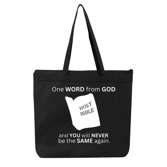 One Word From God Large Tote