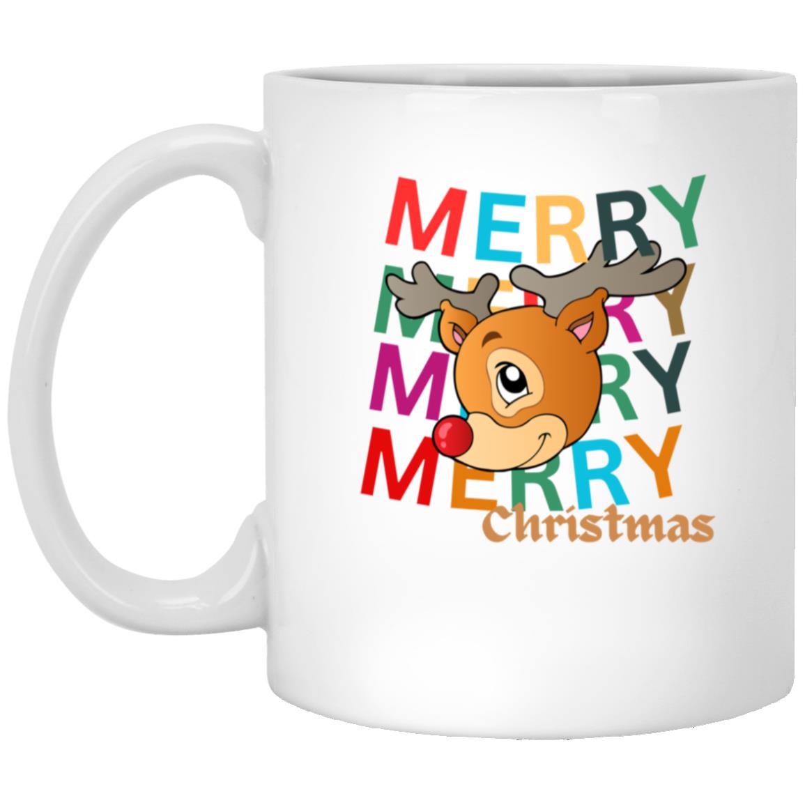 11oz White Merry Christmas Mug