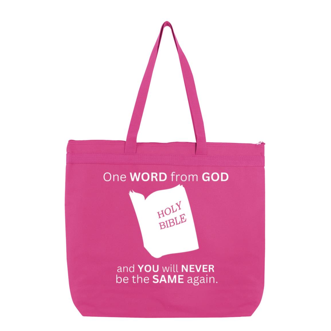 One Word From God Large Tote