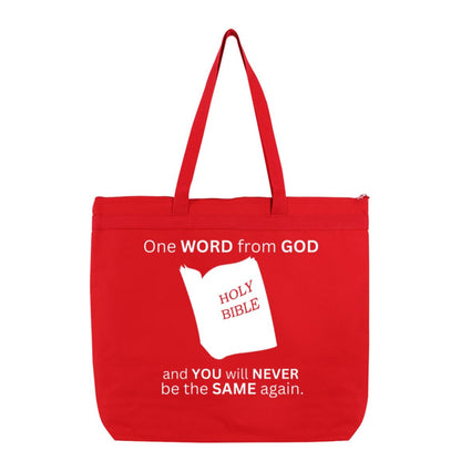 One Word From God Large Tote