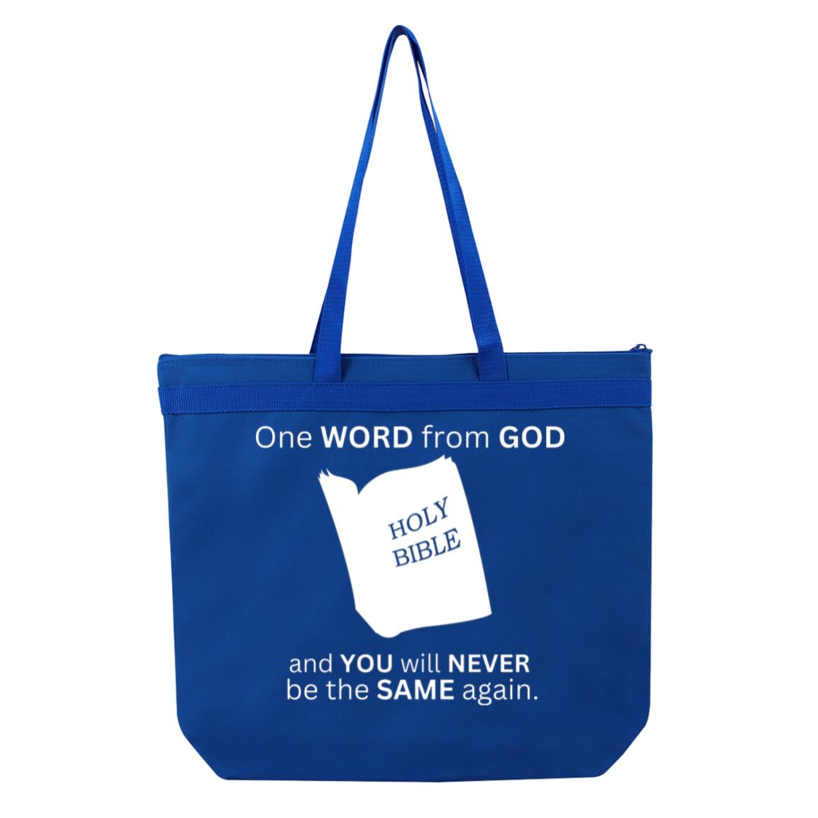 One Word From God Large Tote