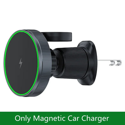 2 IN 1 Magnetic Wireless Car Charger For iPhone 15 14 13 12, Pro Max Apple Watch 8 7