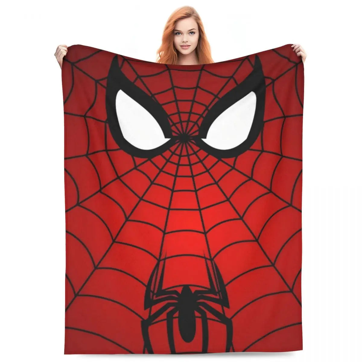 Spider Man Eye Red Web Blanket