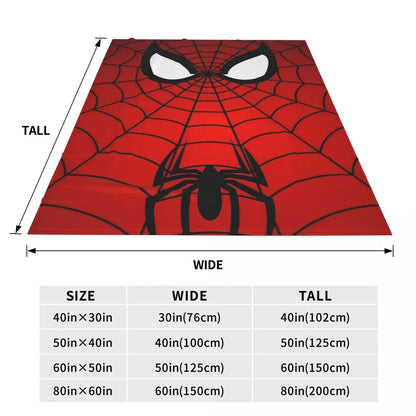 Spider Man Eye Red Web Blanket