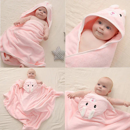 Cartoon Animal Baby Bath Towels