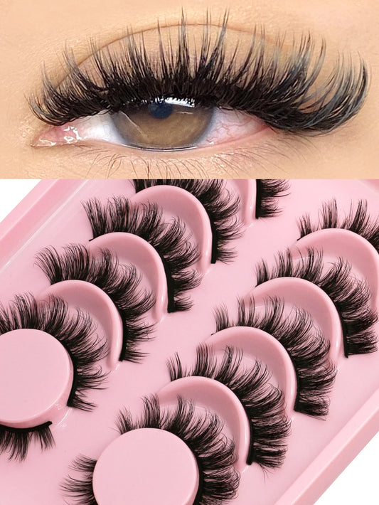 Fluffy 3D Natural False Lashes 5/6 Pairs