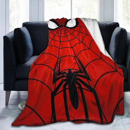 Spider Man Eye Red Web Blanket