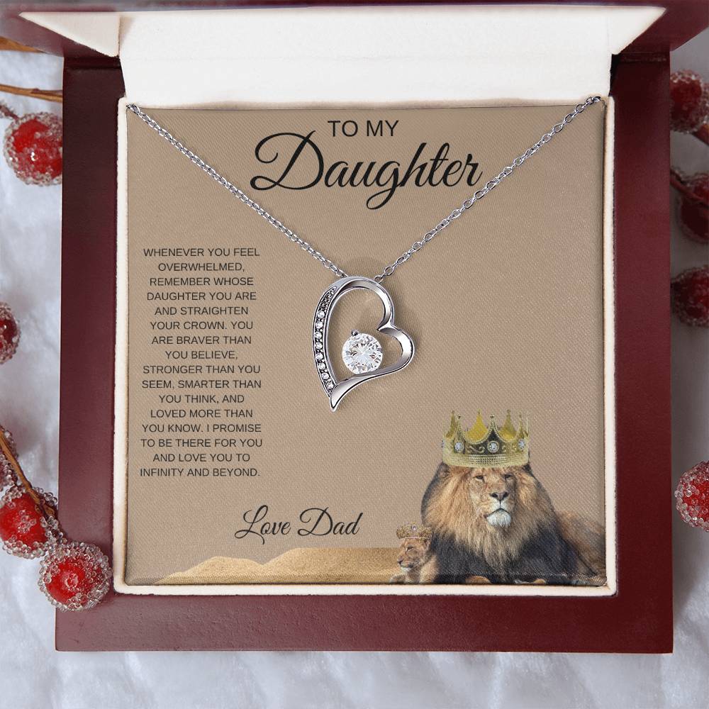 To My Daughter, Forever Love Necklace