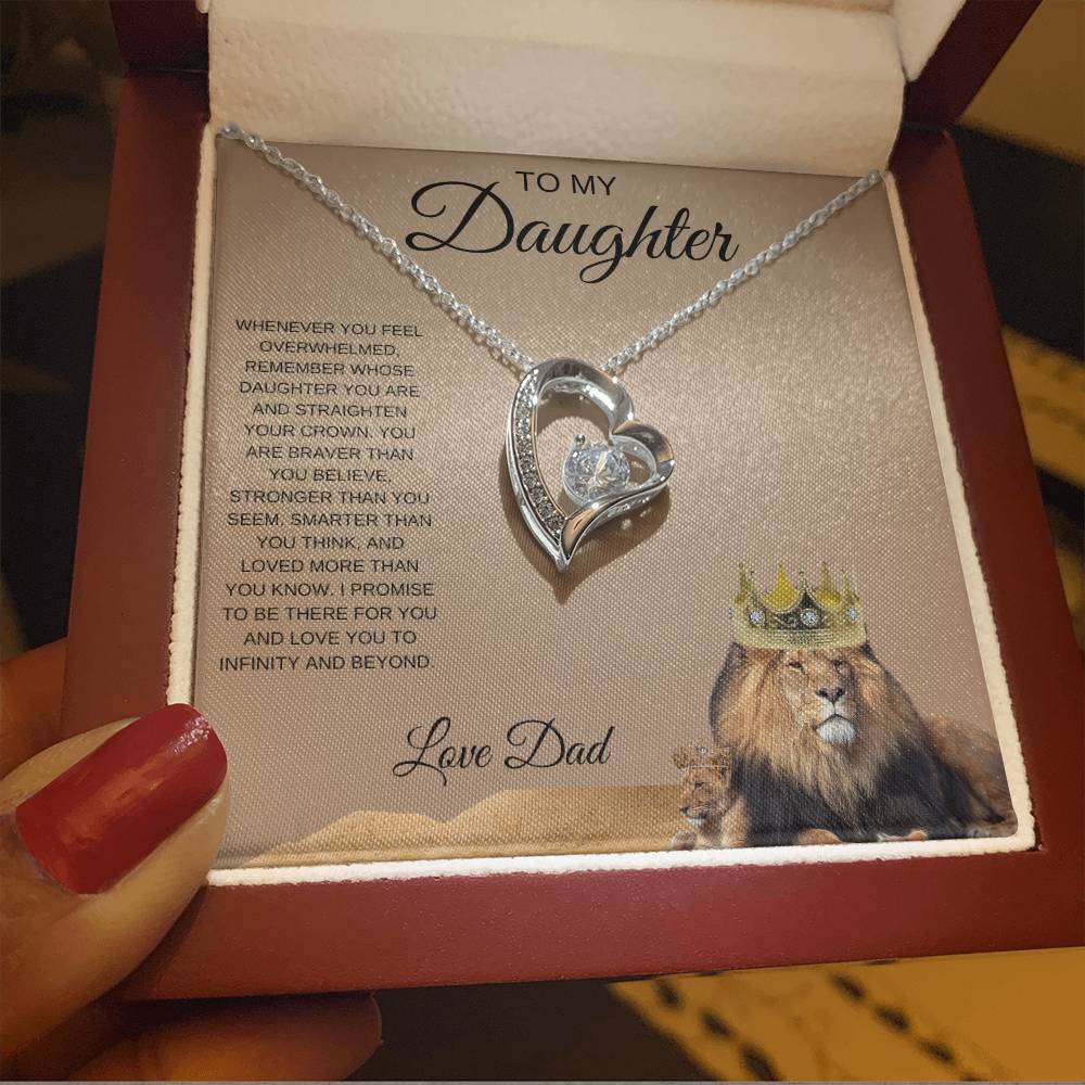 To My Daughter, Forever Love Necklace