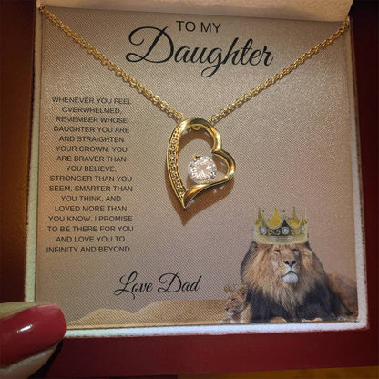 To My Daughter, Forever Love Necklace