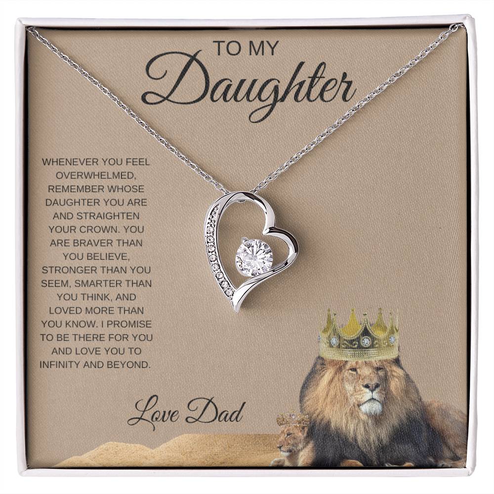 To My Daughter, Forever Love Necklace