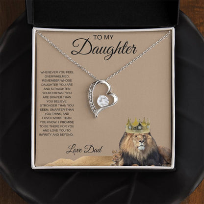 To My Daughter, Forever Love Necklace