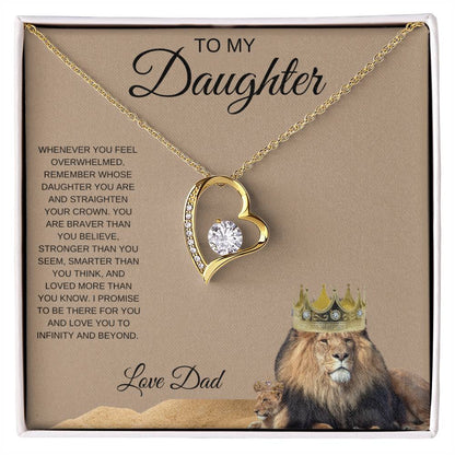 To My Daughter, Forever Love Necklace